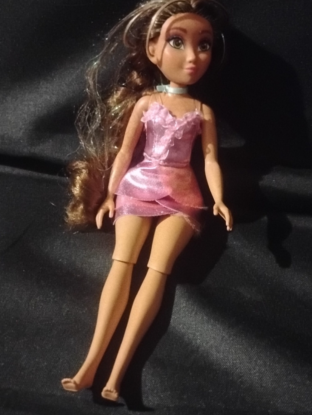 Pink Fashion Doll with Shimmery Dress
